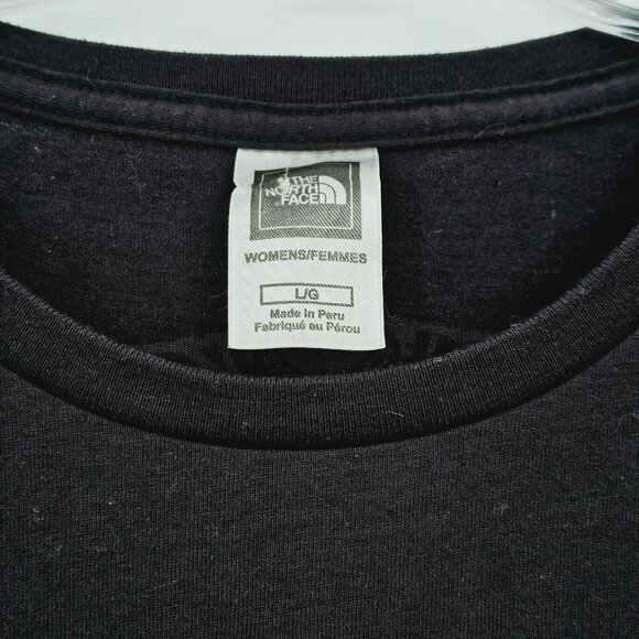 The North Face Tee L Black Short Sleeve Burnout Owl Mandala Graphic Lightweight - Picture 2 of 11